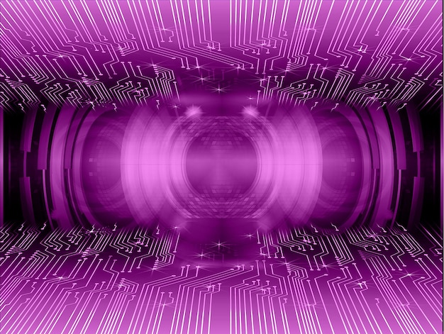 Fondo de concepto de tecnología futura de circuito cibernético