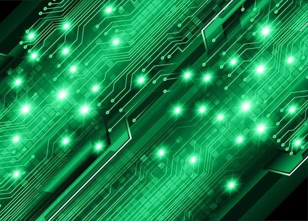 Fondo de concepto de tecnología futura de circuito cibernético