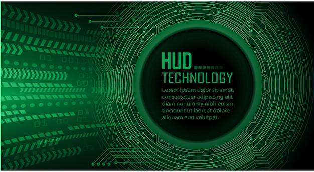 Fondo de concepto de tecnología futura de circuito cibernético