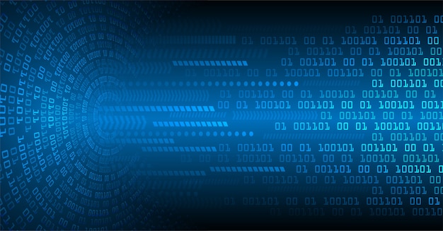 Fondo de concepto de tecnología futuro cyber azul
