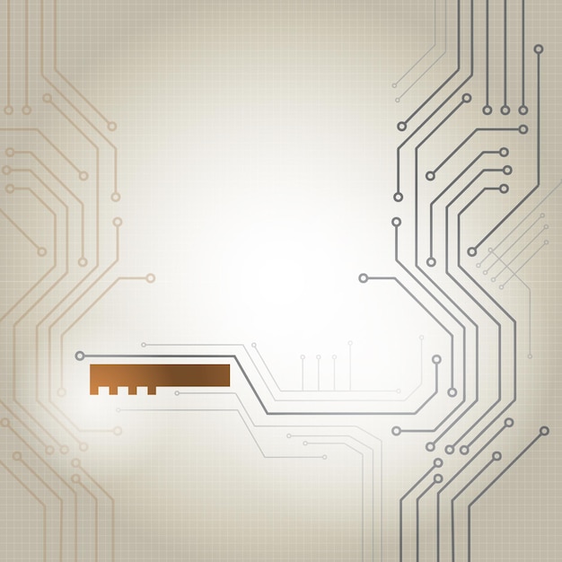 Fondo de concepto de tecnología con malla de alambre y espacio de texto Fondo de circuito de tecnología abstracta