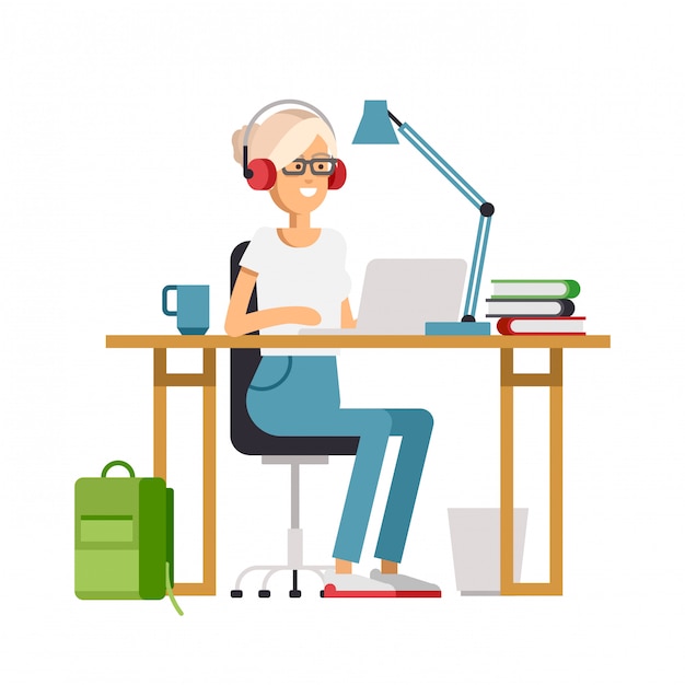 Fondo de concepto de trabajo creativo con hombre adulto joven