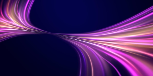 Fondo de conexión de velocidad Concepto tecnológico panorámico de alta velocidad Fondo abstracto ligero