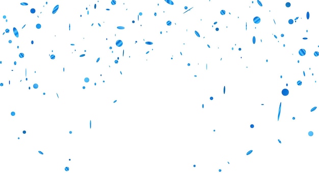 Fondo de confeti de celebración aislado sobre un fondo transparente