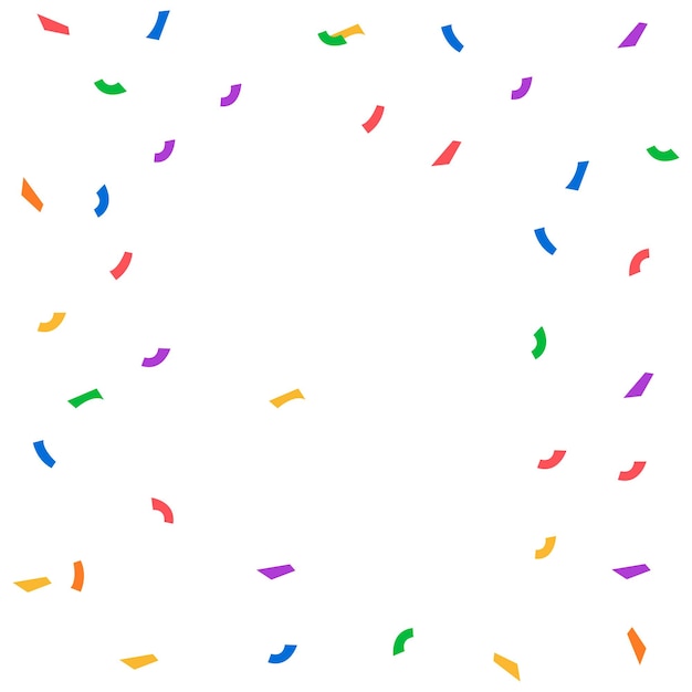 Fondo de confeti colorido vectorial