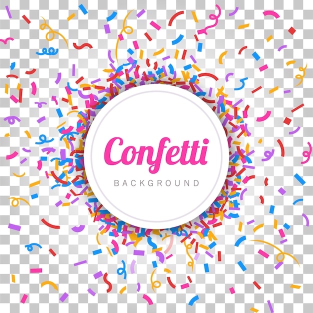 Fondo de confeti colorido