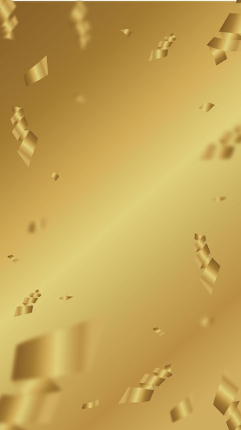 Vector fondo de confeti dorado en estilo elegante 1 x 1