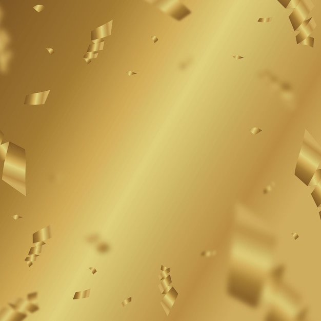 Vector fondo de confeti dorado en estilo elegante 9 x 16