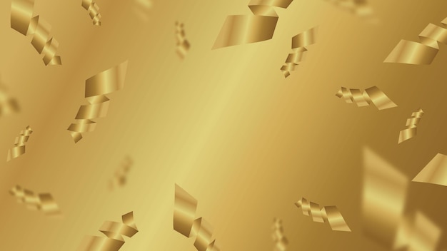 Vector fondo de confeti dorado en estilo elegante