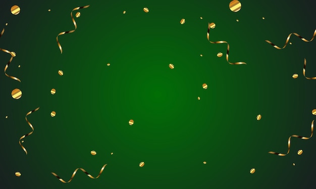 fondo de confeti dorado realista fondo de lujo con confeti cayendo hacia abajo