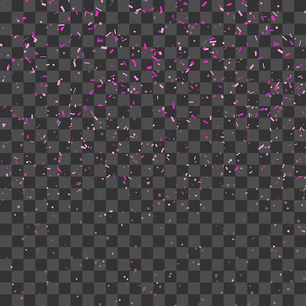 Fondo de confeti metálico rosado vectorial