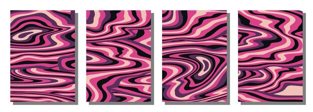 Fondo de conjunto maravilloso psicodélico abstracto