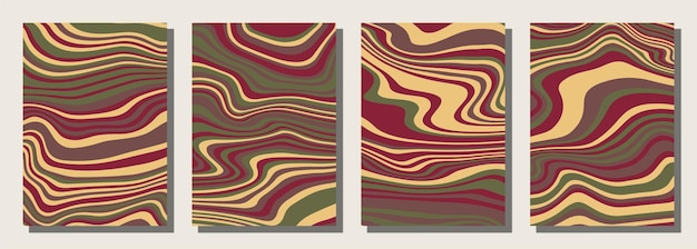 Fondo de conjunto maravilloso psicodélico abstracto