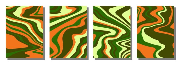 Fondo de conjunto maravilloso psicodélico abstracto
