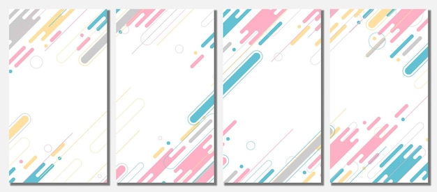 Fondo de conjunto de plantilla moderna abstracta