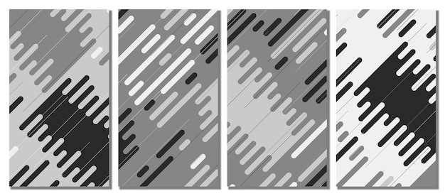 El fondo del conjunto de plantillas modernas abstractas El fondo abstractas Diseño de ilustración vectorial El fondo del grupo de plantillas modernos abstractas