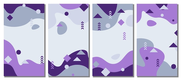 Fondo de conjunto de plantillas modernas abstractas