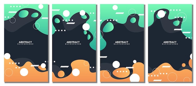 Fondo de conjunto de plantillas modernas abstractas