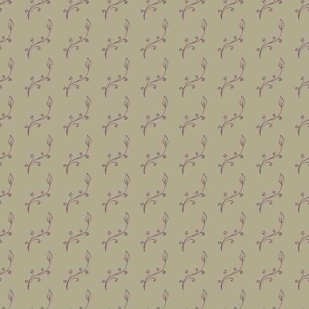 Fondo continuo floral dibujado a mano