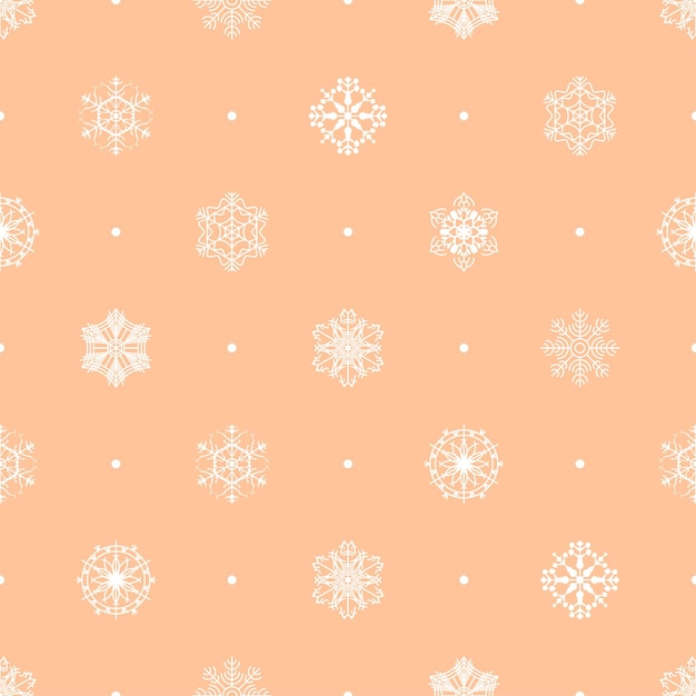 Fondo de copo de nieve de invierno de patrones sin fisuras abstractos para decoración de Navidad de año nuevo de Navidad