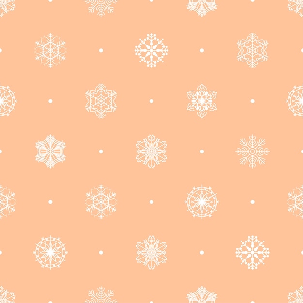 Fondo de copo de nieve de invierno de patrones sin fisuras abstractos para decoración de Navidad de año nuevo de Navidad