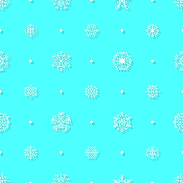 Fondo de copo de nieve de invierno de patrones sin fisuras abstractos para decoración de Navidad de año nuevo de Navidad