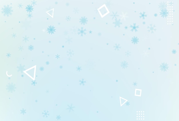 Fondo de copo de nieve de Navidad de invierno Vector de copo de nieve de plata que cae