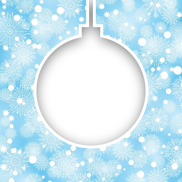 Fondo de copo de nieve de Navidad