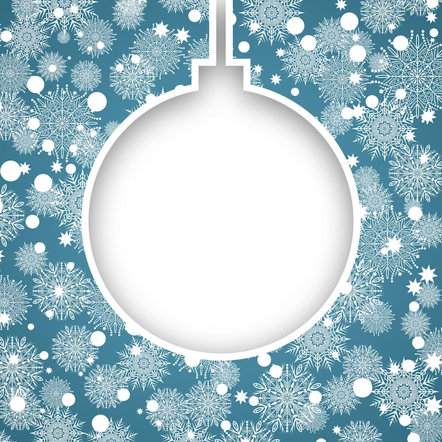 Fondo de copo de nieve de Navidad