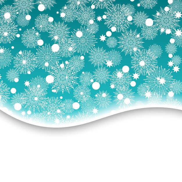 Fondo de copo de nieve de Navidad