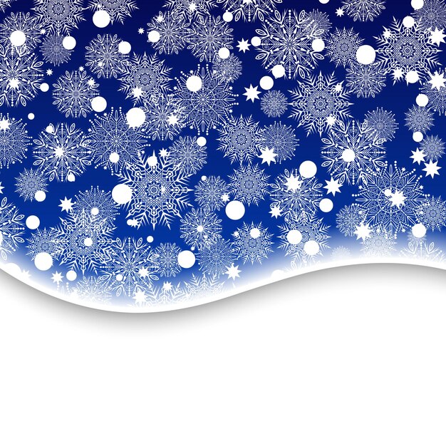 Fondo de copo de nieve de Navidad