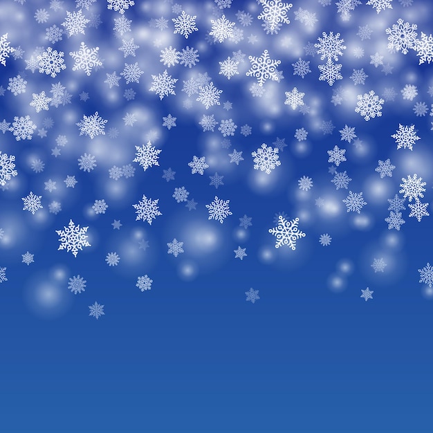 Fondo de copos de nieve cayendo