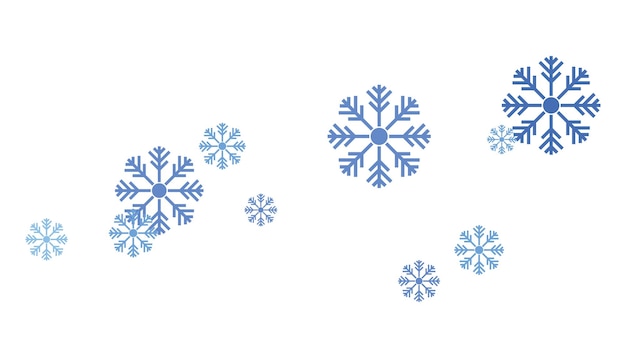 Fondo de copos de nieve