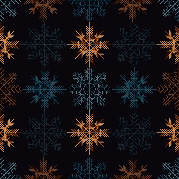 El fondo de los copos de nieve