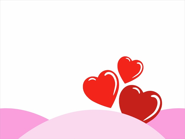 Vector el fondo del corazón y el amor para valentines