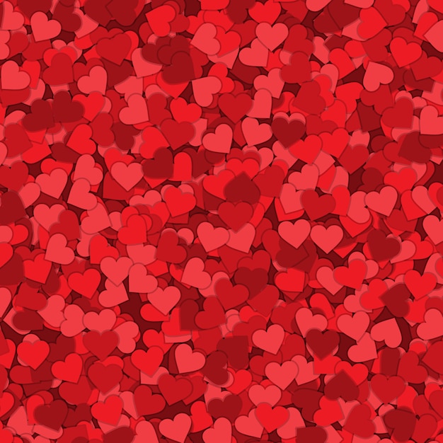 Fondo de corazón confeti día de San Valentín