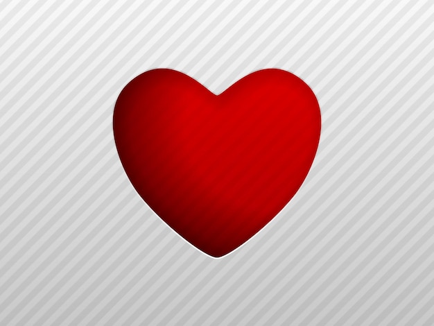 Fondo de corazón cortado