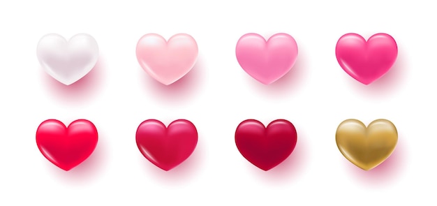 Fondo con corazón Delicado brillante con corazones volumétricos 3D Textura para pancartas y postales Adecuado para el Día de San Valentín y el Día de la Madre