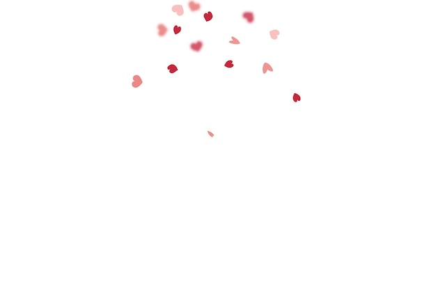 Fondo de corazón. Explotando como un signo. Plantilla vectorial para la tarjeta del Día de la Madre. Tarjeta del Día de San Valentín con corazones clásicos. Plantilla de confeti vintage vacía. Bandera del 8 de marzo con corazón plano. Rojo rosado