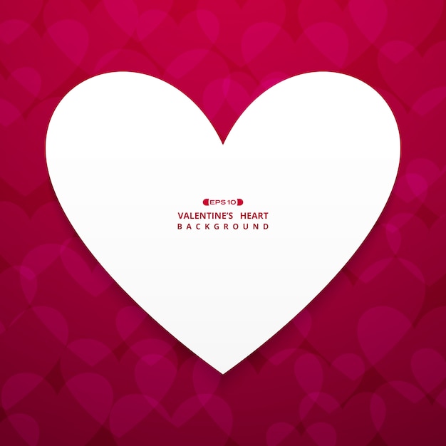Fondo del corazón de San Valentín