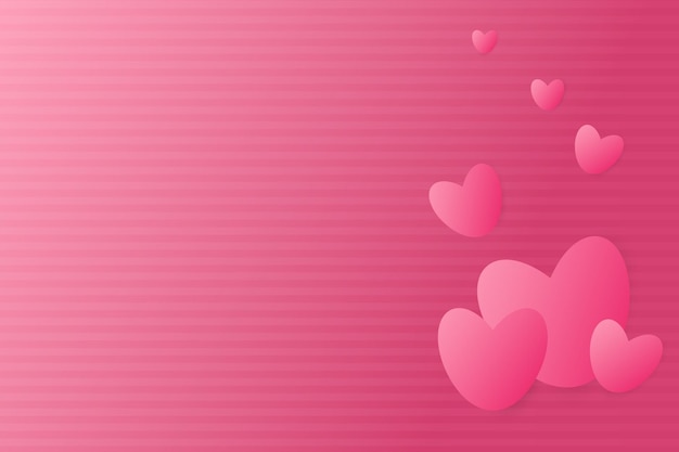Fondo con corazones y espacio de copia Día de San Valentín Día de la Madre y Día de la Mujer