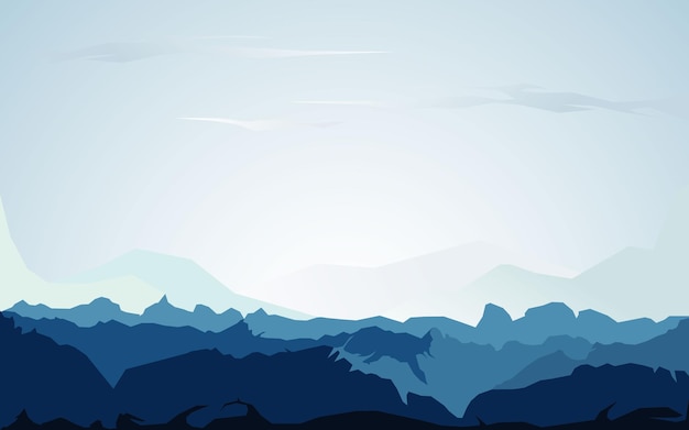 Vector fondo de la cordillera