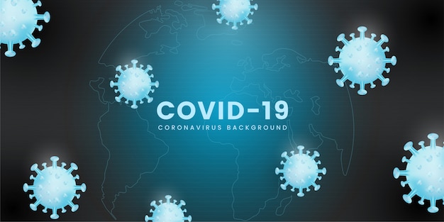 Fondo de coronavirus, con células.