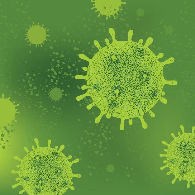 Vector fondo coronavirus covid 19