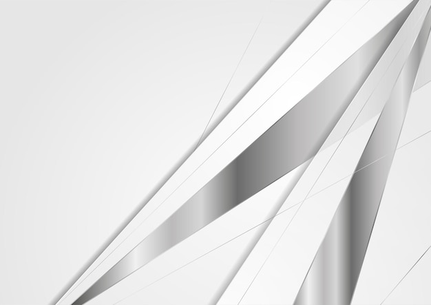 Fondo corporativo abstracto gris y metálico