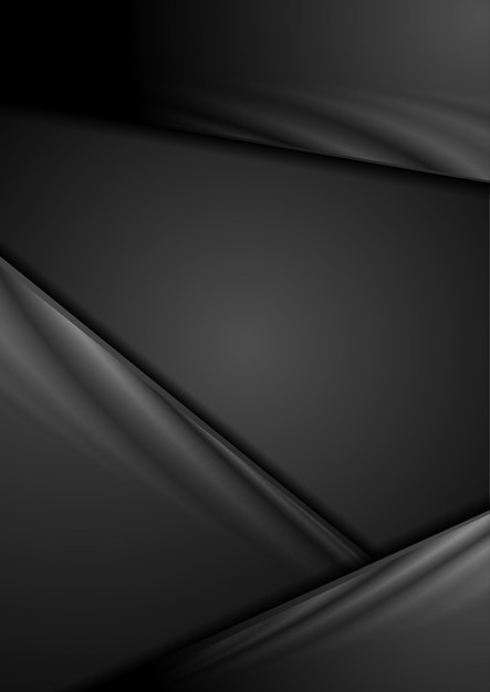 Fondo corporativo degradado abstracto negro Diseño de rayas vectoriales tecnológicas