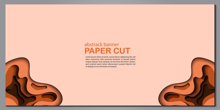 Vector fondo de corte de papel abstracto moderno para cartel de folleto de papel tapiz de banner de sitio web