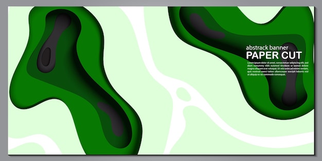 Fondo de corte de papel abstracto moderno para cartel de folleto de papel tapiz de banner de sitio web