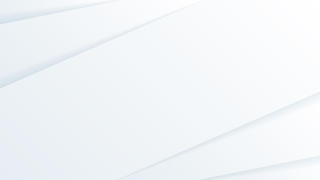 Fondo de corte de papel ondulado abstracto blanco con sombras Vector Objetos de diseño moderno