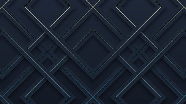 Fondo de corte de papel de patrón geométrico negro simple